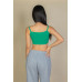 Ribbed Knit Cami Crop Top