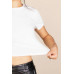 Basic Short Sleeve Ribbed Round Neck Top