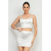 Sweetheart Bustier Rhinestones Crop Top