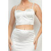 Sweetheart Bustier Rhinestones Crop Top
