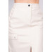 Faux Leather High-rise Cargo Skirt