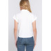 Short Slv Front Tie Stretch Ity  Top