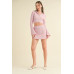 Waffle Knit Bell Sleeve Top And Skirt Set