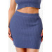 Halter Neck Tank Top And Bodycon Mini Skirt Set