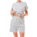 Air Cotton Monochrome Tee And Shorts Set