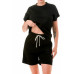 Air Cotton Monochrome Tee And Shorts Set