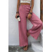Textured Wide Leg Palazzo Pants