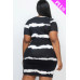 Plus Size Tie-dye Print Bodycon Dress