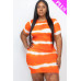 Plus Size Tie-dye Print Bodycon Dress