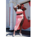 Plus Size Crop Cami & Split Thigh Maxi Skirt Set