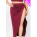 Plus Size Crop Cami & Split Thigh Maxi Skirt Set
