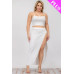 Plus Size Crop Cami & Split Thigh Maxi Skirt Set