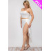 Plus Size Crop Cami & Split Thigh Maxi Skirt Set