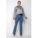 Notch Buckled Sleeve Crop Trench Coat