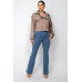 Notch Buckled Sleeve Crop Trench Coat