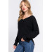 Long Slv Double V-neck Sweater