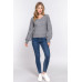 Long Slv Double V-neck Sweater