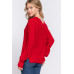 Long Slv Double V-neck Sweater