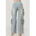 Belted Denim Cargo Jean