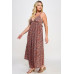 Floral Maxi Dress With Tie Back