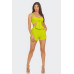Front Oversized Bow Twisted Tie Top And Shorts Set