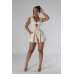 Semi-stretch Romper