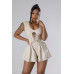 Semi-stretch Romper