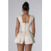Semi-stretch Romper