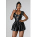 Semi-stretch Romper