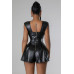 Semi-stretch Romper