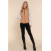 Suede Piping Quilted Padding Vest