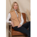 Suede Piping Quilted Padding Vest