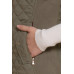 Suede Piping Quilted Padding Vest