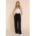 Elastic Waist Tencel Long Pants