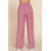 Elastic Waist Tencel Long Pants