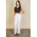 Solid Ribbed Polo Neck Tank Top
