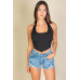 Tank Bandana Hem Square Neck Top