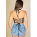 Tank Bandana Hem Square Neck Top