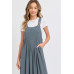 Adjustable Strap Overall Wide Leg Jumpsuit