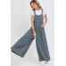 Adjustable Strap Overall Wide Leg Jumpsuit