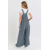 Adjustable Strap Overall Wide Leg Jumpsuit