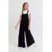 Adjustable Strap Overall Wide Leg Jumpsuit