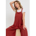 Adjustable Strap Overall Wide Leg Jumpsuit