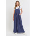 Adjustable Strap Overall Wide Leg Jumpsuit