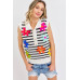 Flower Patch Stripe Knit Top