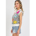 Flower Patch Stripe Knit Top