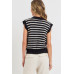 Flower Patch Stripe Knit Top