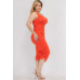 Plus Size Sexy Solid Color Ruched One Shoulder Midi Bodycon Dress