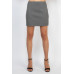 Mid-rise Herringbone Mini Skirt