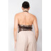 Surplice Halter Sequin Top